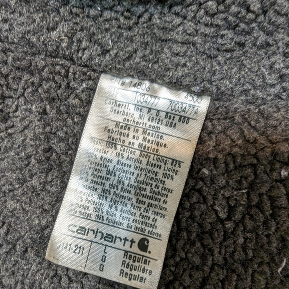 Carhartt men's large sherpa lined duck jacket - Picture 4 of 9